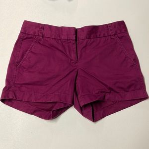 J Crew Shorts - Plum (4”) (Size 2)
